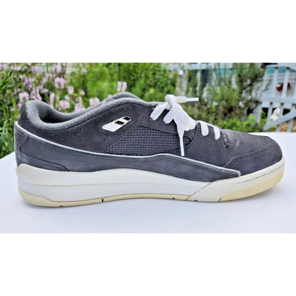 Jordan Flight Court Anthracite Gray Sail Suede Low Top Sneakers Men's Size 14